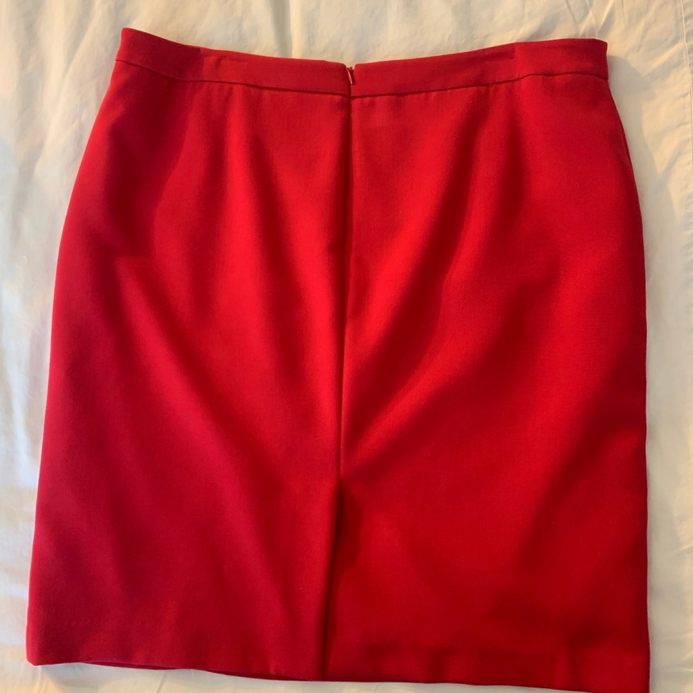 Calvin Klein fully lined pencil skirt. Red. Sz 14 - Picture 4 of 8